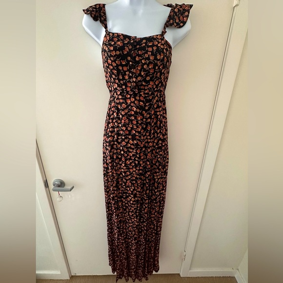 FLYNN SKYE Bardot Floral Maxi Dress Size 1 - Picture 6 of 9